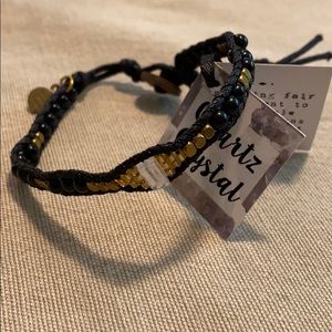 Lotus and Luna quartz bracelet